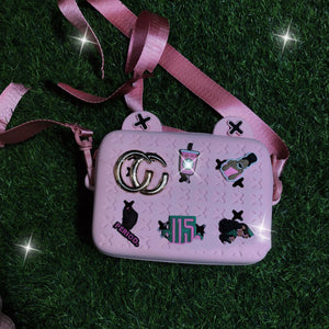 Women's Bubble Lychee Bag Thick-soled Hole Shoes