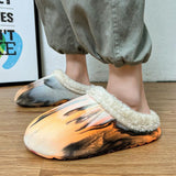 Waterproof Anti-skid Plush Couple's Cotton Shoes