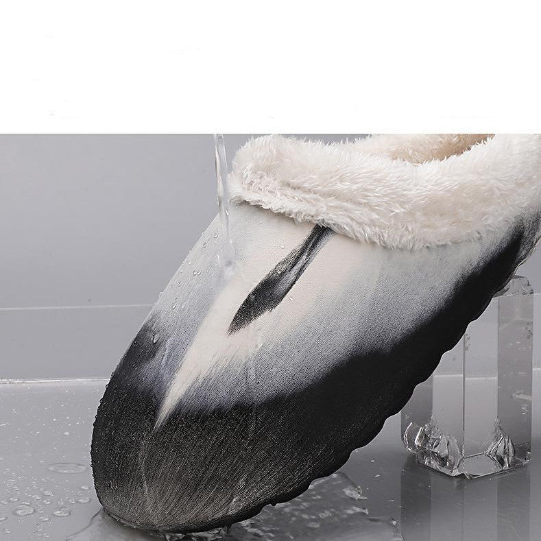 Waterproof Anti-skid Plush Couple's Cotton Shoes