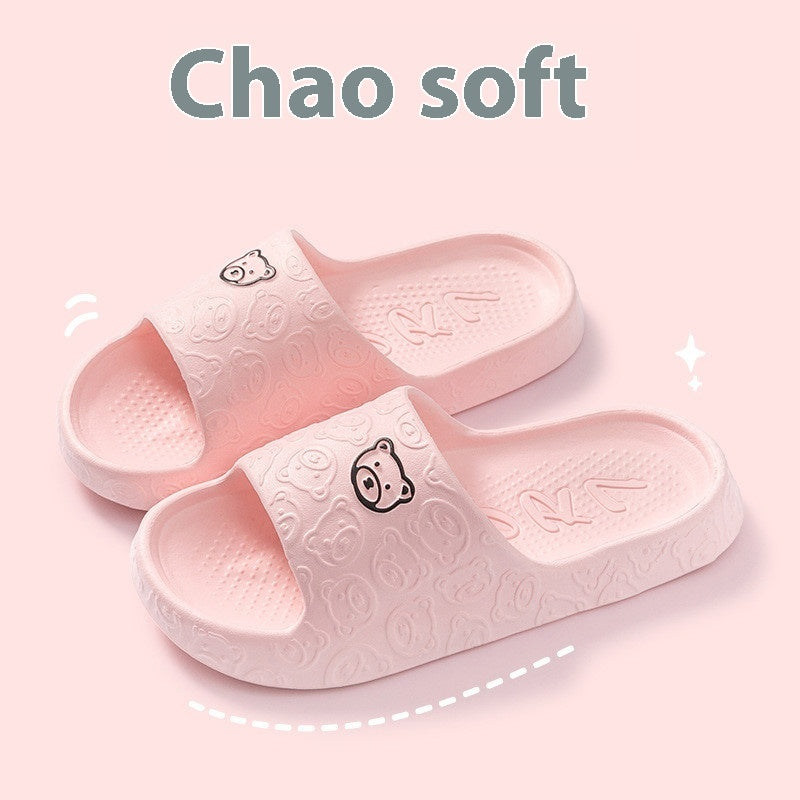 Non-slip Slippers Men's Interior Home Soft Bottom Couple Home Bathroom Deodorant
