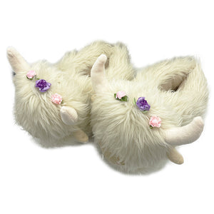 Wearing Flower Scottish Yak Plush Winter Cotton Shoes