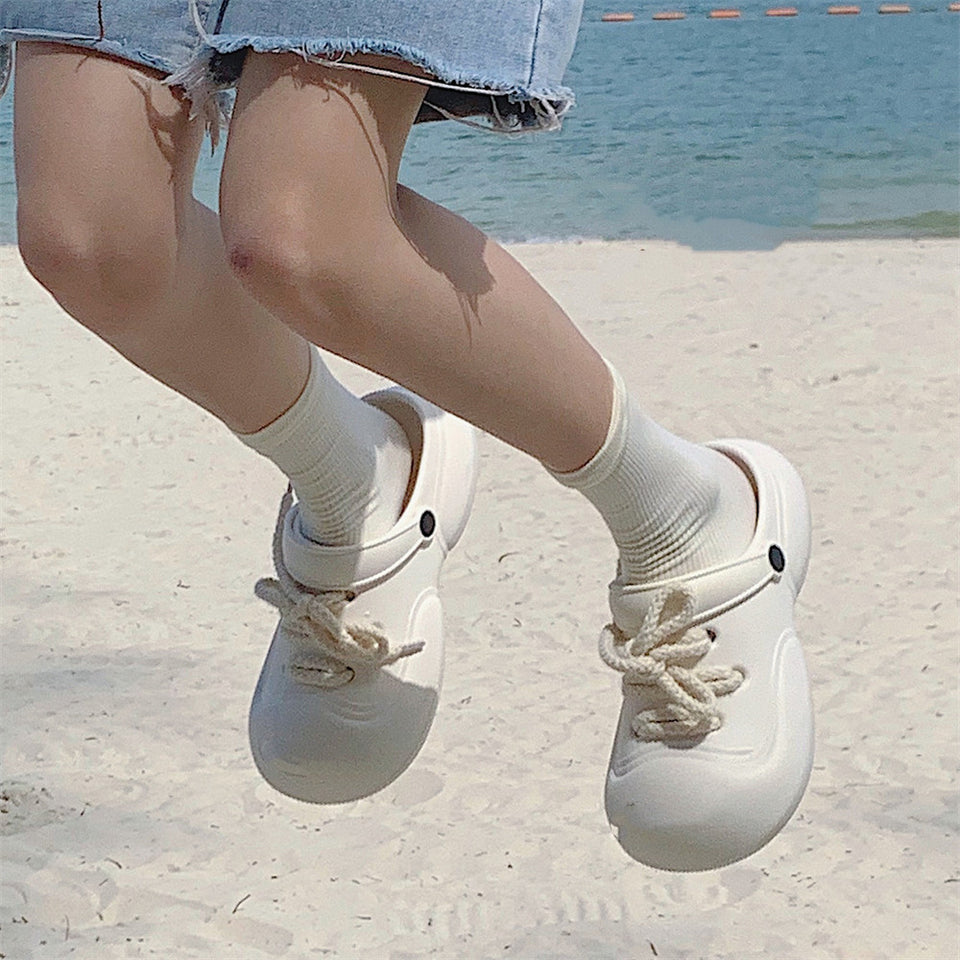 Summer Internet Celebrity Shit Feeling Platform Beach Shoes