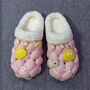 Men's And Women's Fashion Simple Lychee Bathroom Couple Non Slip Cotton Slippers