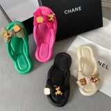 Sandals Female Clip Toe Sandals Thick Bottom Outside