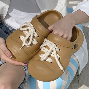 Summer Internet Celebrity Shit Feeling Platform Beach Shoes