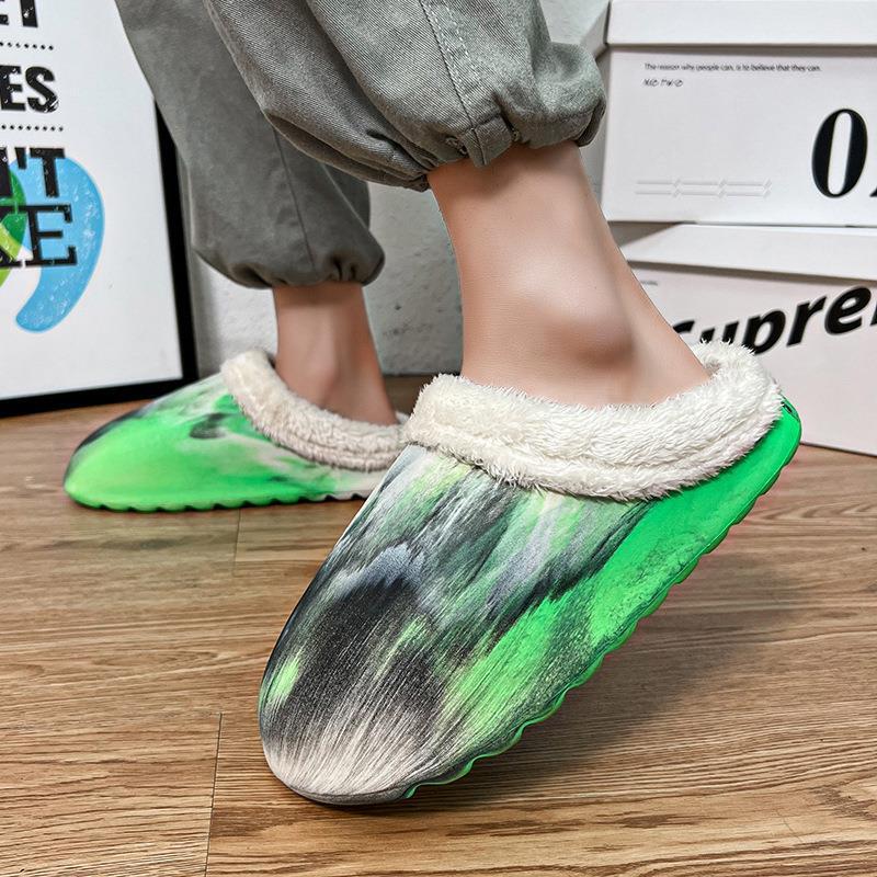 Waterproof Anti-skid Plush Couple's Cotton Shoes
