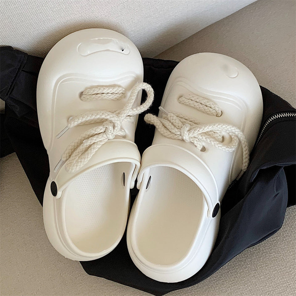 Summer Internet Celebrity Shit Feeling Platform Beach Shoes