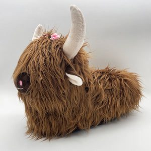 Wearing Flower Scottish Yak Plush Winter Cotton Shoes
