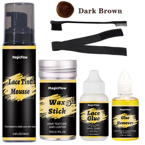 Hair Install Kit Hair Tint Mousse Hair Wax Stick Lace Glue Lace Glue Remover Hair Band Hair Brush