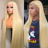 613 13x4 Lace Front Wig Human Hair 180 Density 30 Inch Blonde Wig Human Hair 613 HD Lace Frontal Wigs Human Hair Pre Plucked