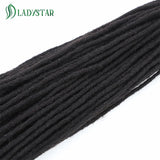 0.4cm Loc Extension Human Hair 8 inch 40 Strands Full Handmade 100% Human Hair Dreadlock Extensions for Men Women