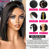 250% Density Straight Bob Wig Lace Front Human Hair Wigs For Women Transparent Full Lace Frontal Wig Human Hair Mureen Hair