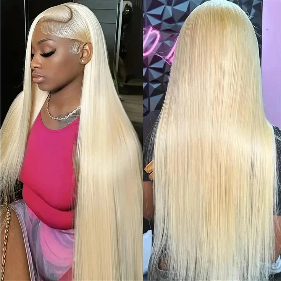 613 13x4 Lace Front Wig Human Hair 180 Density 30 Inch Blonde Wig Human Hair 613 HD Lace Frontal Wigs Human Hair Pre Plucked