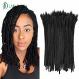 0.4cm Loc Extension Human Hair 8 inch 40 Strands Full Handmade 100% Human Hair Dreadlock Extensions for Men Women