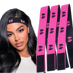 3pcs Elastic Band for Wig Edges Wrap Wig Band Lace Melting Band to Lay Edges Baby Hair Edge Adjustable Wig Melt Bands