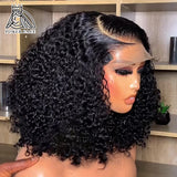 Curly Short Bob Human Hair Wigs 13x4 13X6 HD Lace Frontal Wig Brazilian Deep Wave 5x5 Closure Wig For Women Pre Plucked