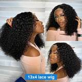 Brazilian Short Bob 13x4 Lace Frontal Human Hair Wigs Deep Wave 13x6 HD Transparent Lace Front Curly 5x5 Closure Wig For Women