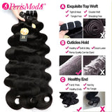 15A PerisModa Body Wave Bundles Human Hair Remy Brazilian Weaving 1/3/4 Pcs Weave Hair 30 Inch Natural Human Hair Extensions