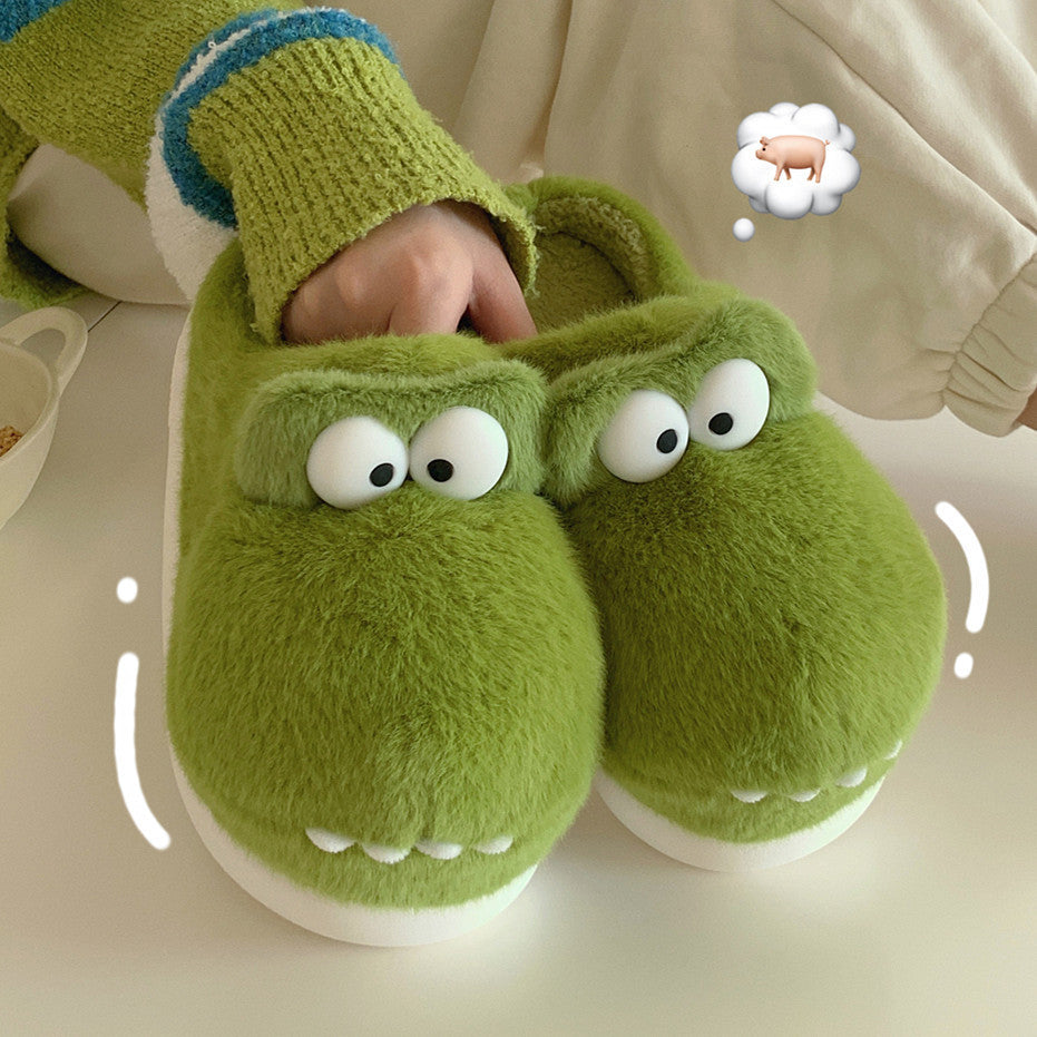 Funny Fashion Plush Thermal Cotton Slippers