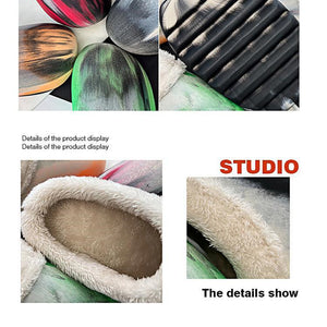 Waterproof Anti-skid Plush Couple's Cotton Shoes