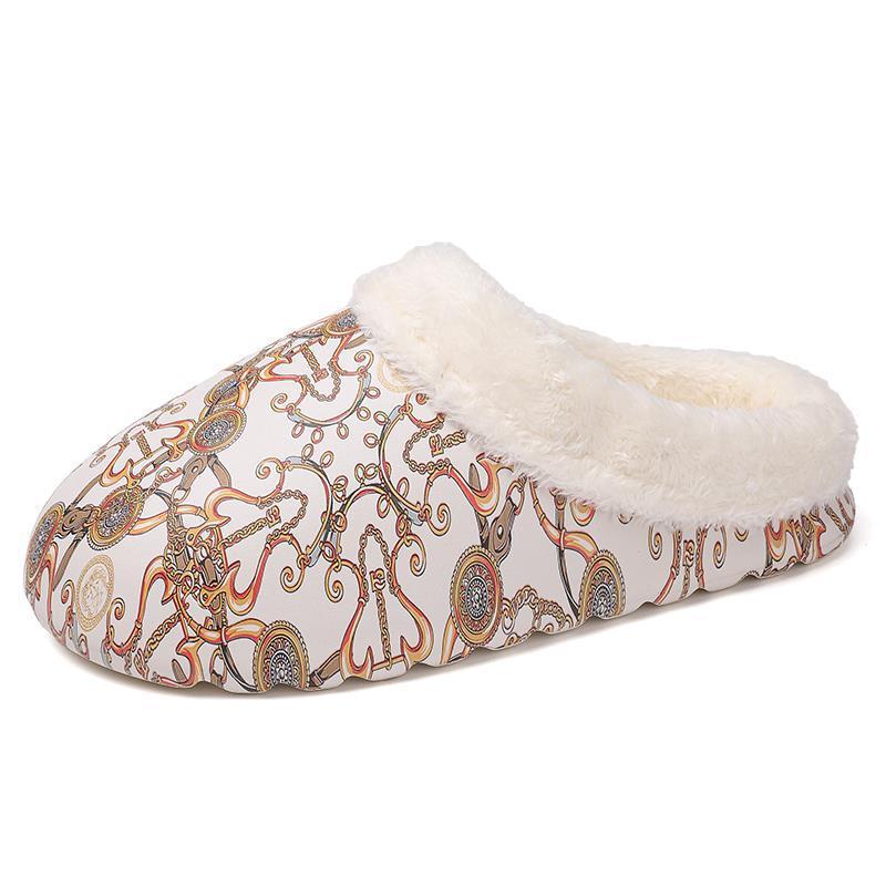 Waterproof Anti-skid Plush Couple's Cotton Shoes