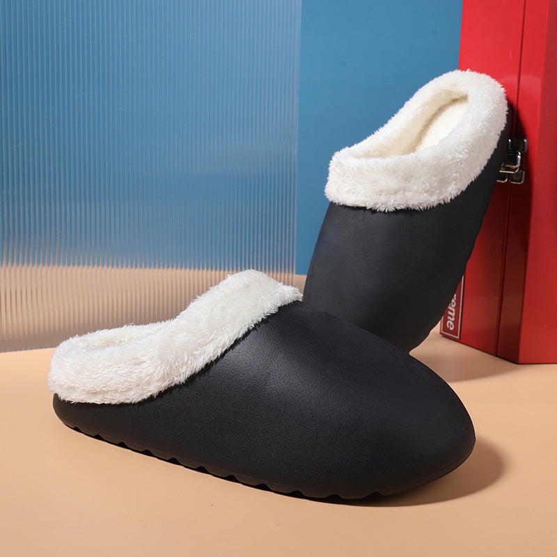 Waterproof Anti-skid Plush Couple's Cotton Shoes